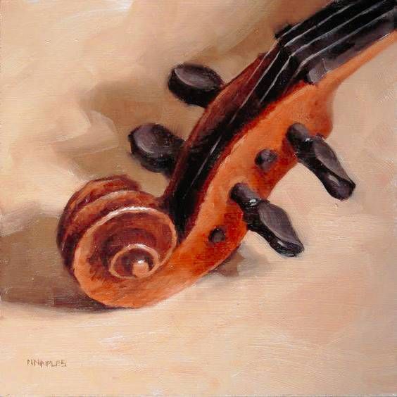 Picture of a violin painting